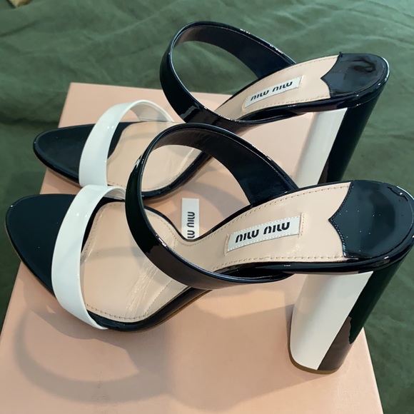 Miu Miu Vernice Bicolour heels BNIB 39 - Picture 4 of 9